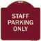 Signmission Reserved Parking Staff Parking Heavy-Gauge Aluminum Architectural Sign, 18" x 18", BU-1818-23033 A-DES-BU-1818-23033 - alternate 1